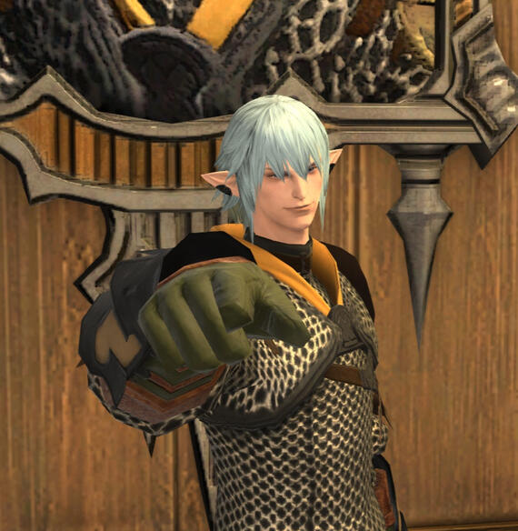 Haurchefant wants YOU...to...uh...well anyway he's pointing at you while smirking